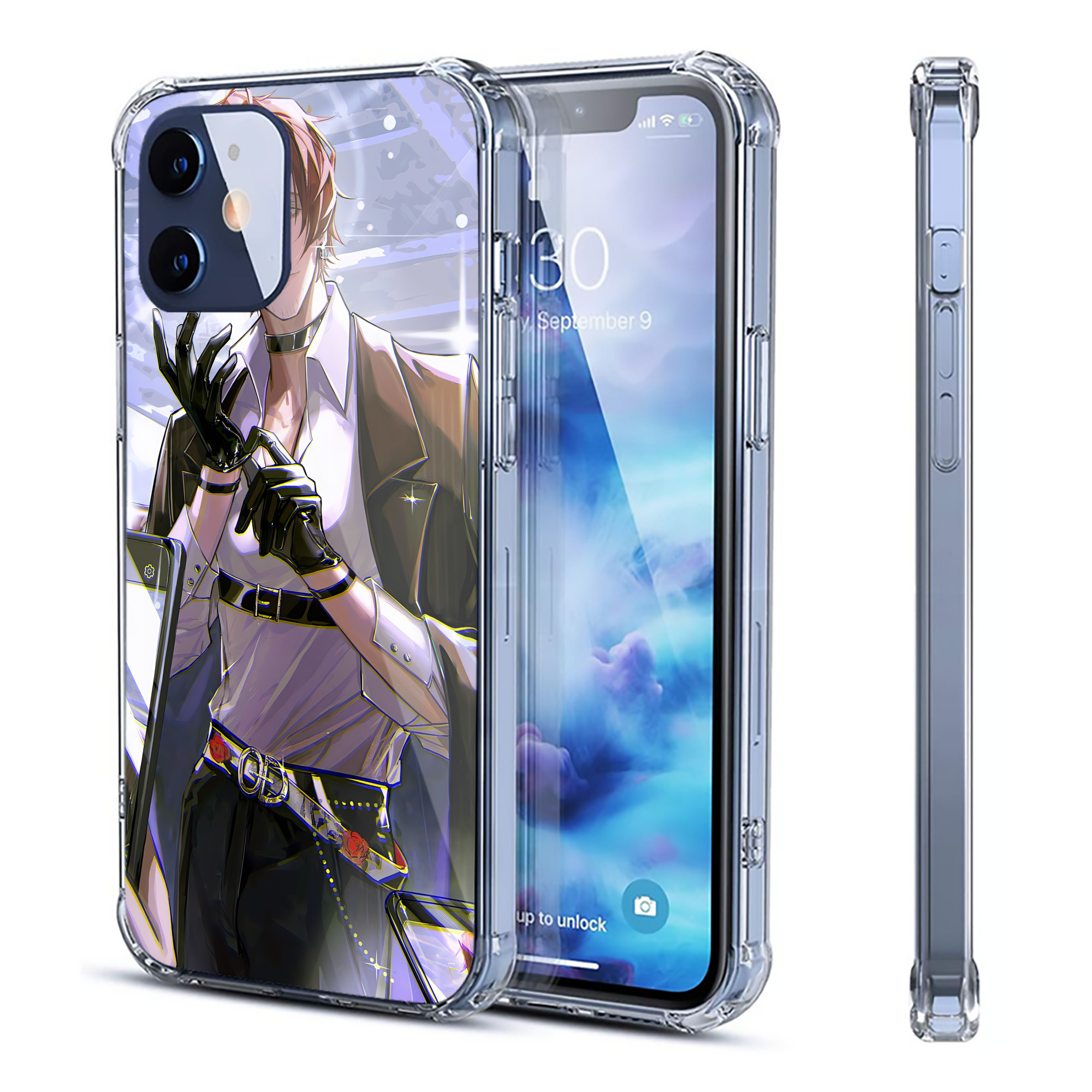 （画像用） 文豪ストレイドッグス Bungo Stray Dogs 【iPhone 12シリーズ対応】透明スマホケース（クリアソフトケース）